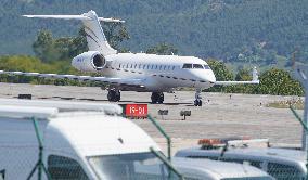 King Emeritus Juan Carlos I Arrives In Vigo