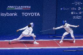Marie Flore Candassamy Wins gold medal for Women's individual epee Podium during the FIE 2023 - Milan