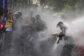 The Inter-University Students Federation Held A Protest Demanding The Release Of Their Student Activists