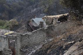 Wildfires Continue On Corfu Island