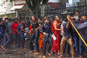 The Inter-University Students Federation Held A Protest Demanding The Release Of Their Student Activists