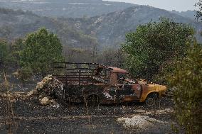 Wildfires Continue On Corfu Island