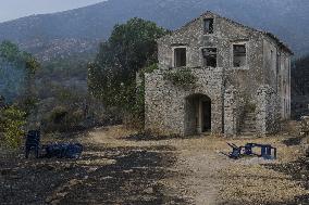 Wildfires Continue On Corfu Island