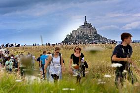 Brigitte Macron And Jill Biden Visit Mont Saint-Michel