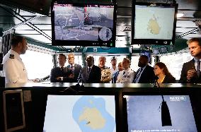 Macron Visits A French Navy Patrol Boat - Vanuatu