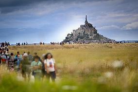 Brigitte Macron And Jill Biden Visit Mont Saint-Michel