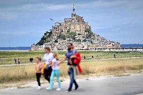 Brigitte Macron And Jill Biden Visit Mont Saint-Michel