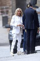 Brigitte Macron And Jill Biden Visit Mont Saint-Michel