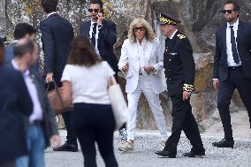 Brigitte Macron And Jill Biden Visit Mont Saint-Michel