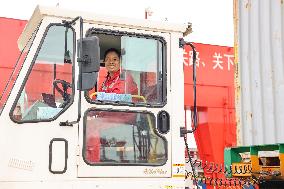 Taicang International Container Terminal Female Driver