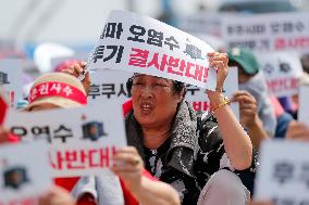 SOUTH KOREA-BOSEONG-JAPAN-NUKE WASTEWATER DISCHARGE-PROTEST