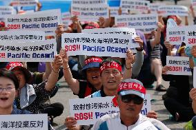 SOUTH KOREA-BOSEONG-JAPAN-NUKE WASTEWATER DISCHARGE-PROTEST