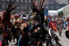 698th Anniversary Of The Foundation Of Tenochtitlan - Mexico City