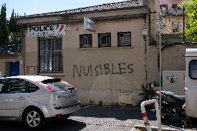 Anti-Police Graffitis - Marseille