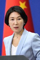 Chinese Foreign Ministry spokeswoman