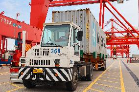 Taicang International Container Terminal Female Driver