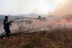 GREECE-VOLOS-WILDFIRES