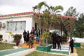 Macron at President residence - Vanuatu