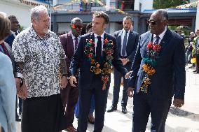 Macron meets Vanuatu Prime Minister - Vanuatu