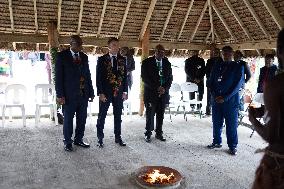 Macron meets Vanuatu Prime Minister - Vanuatu