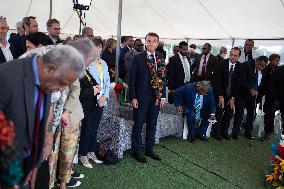 Macron meets Vanuatu Prime Minister - Vanuatu