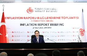 TÜRKIYE-ANKARA-CENTRAL BANK GOVERNOR-INFLATION FORECAST