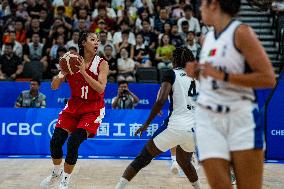 (Chengdu Universiade) CHINA-SICHUAN-CHENGDU-WORLD UNIVERSITY GAMES-BASKETBALL-WOMEN'S PRELIMINARY-CHN VS POR