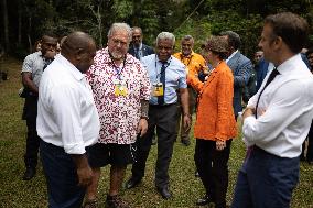 Macron Visits The Varirata National Park Forest - Papua New Guinea