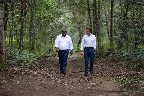 Macron Visits The Varirata National Park Forest - Papua New Guinea