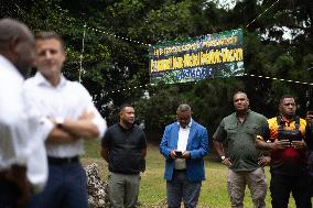 Macron Visits The Varirata National Park Forest - Papua New Guinea
