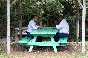 Macron Visits The Varirata National Park Forest - Papua New Guinea
