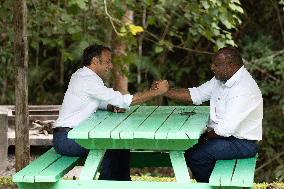 Macron Visits The Varirata National Park Forest - Papua New Guinea