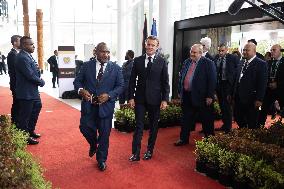 Macron Visits APEC Haus - Papua New Guinea