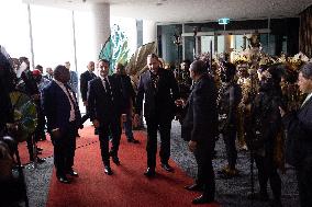 Macron Visits APEC Haus - Papua New Guinea