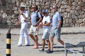 King Felipe Upon His Arrival At The Port - Palma De Mallorca