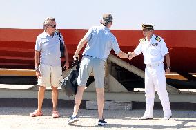 King Felipe Upon His Arrival At The Port - Palma De Mallorca