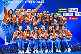 (SP)JAPAN-FUKUOKA-WORLD AQUATICS CHAMPIONSHIPS-WATER POLO-WOMEN-FINAL-NED VS ESP