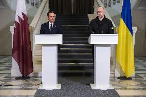 Meeting of PMs of Ukraine and Qatar in Kyiv