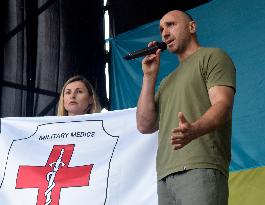 Rally in support of Ukrainian POWs in Vinnytsia