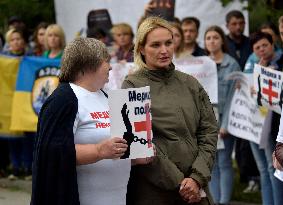 Rally in support of Ukrainian POWs in Vinnytsia