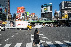 JAPAN-TOKYO-WEATHER-HEAT