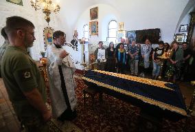 Funeral Service Of A Violinist And Ukrainian Serviceman Davyd Yakushyn In Kyiv