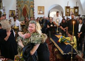 Funeral Service Of A Violinist And Ukrainian Serviceman Davyd Yakushyn In Kyiv