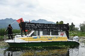 Muharram Procession In Dal Lake In Kashmir