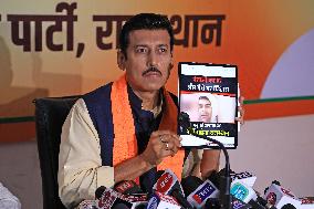 BJP MP Rajyavardhan Singh Rathore In Jaipur