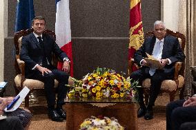 Emmanuel Macron meets Sri Lanka president - Colombo
