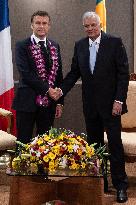 Emmanuel Macron meets Sri Lanka president - Colombo