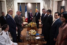 Emmanuel Macron meets Sri Lanka president - Colombo