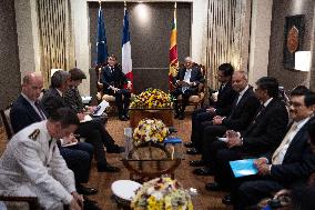 Emmanuel Macron meets Sri Lanka president - Colombo