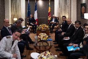 Emmanuel Macron meets Sri Lanka president - Colombo